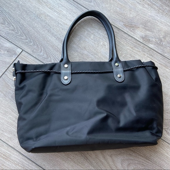 Agnes B Nylon Handbag Tote - Picture 4 of 15